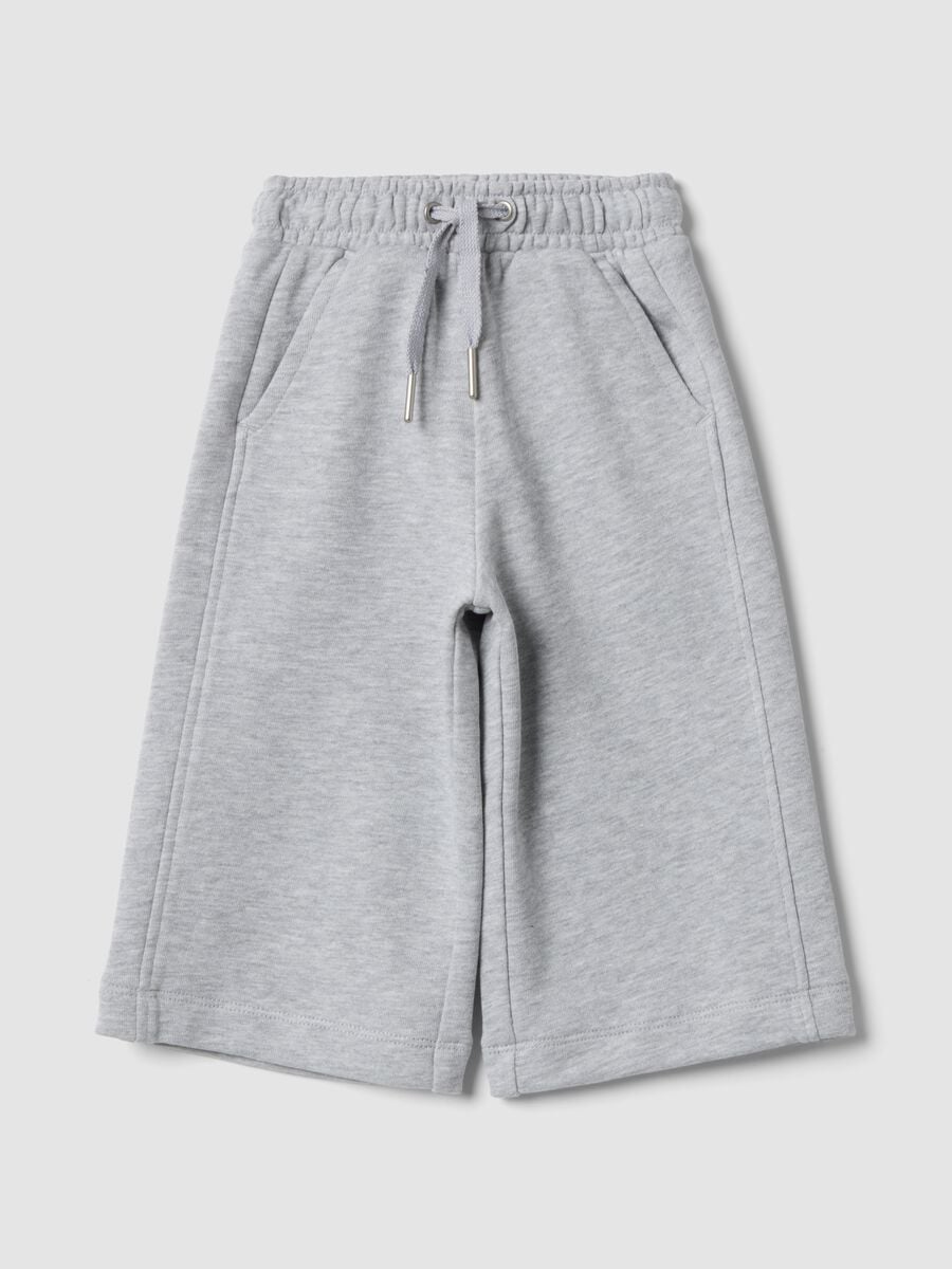 Graue Culotte-Hose aus Bio-Baumwolle_0