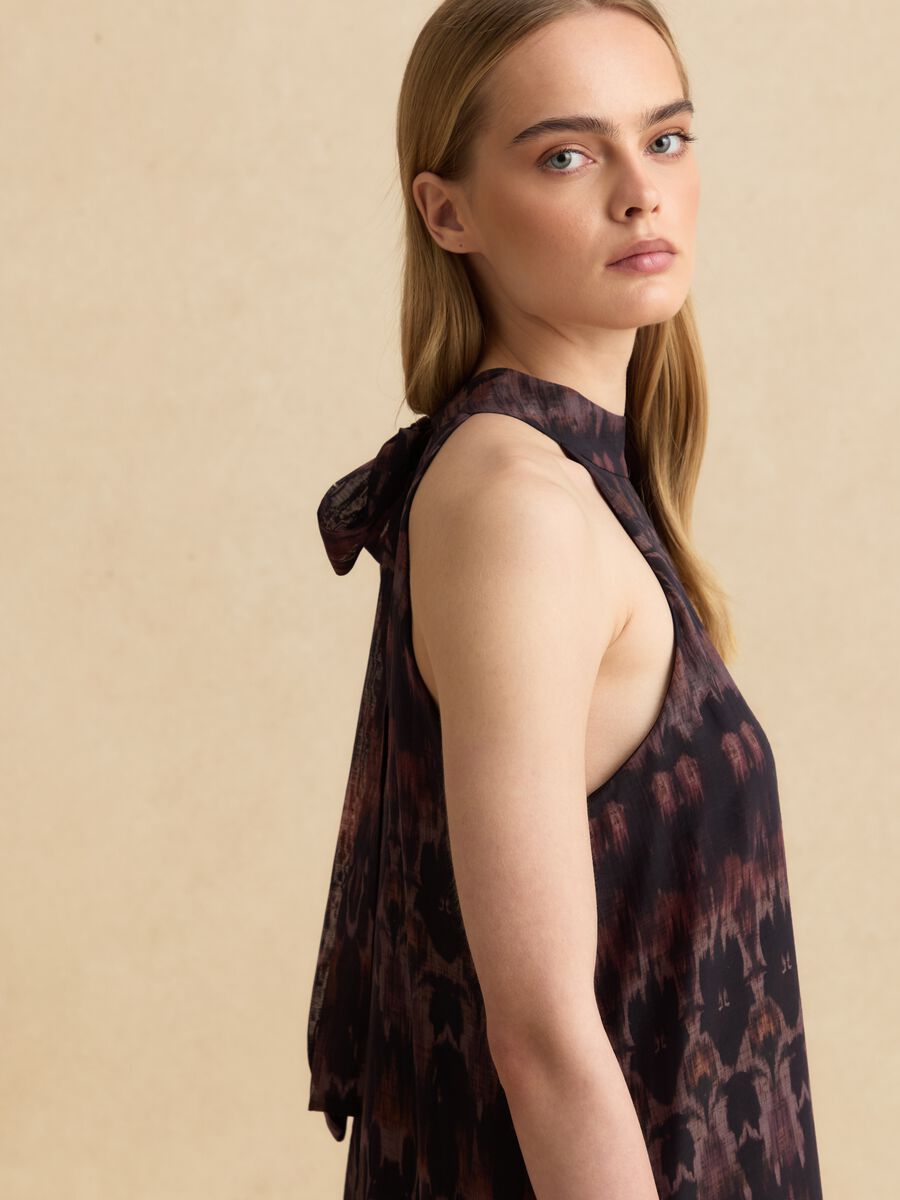 Langes Maxikleid in Violett aus Lyocell-Mix_4