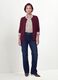 Red viscose-blend cardigan with buttons, regular fit_1