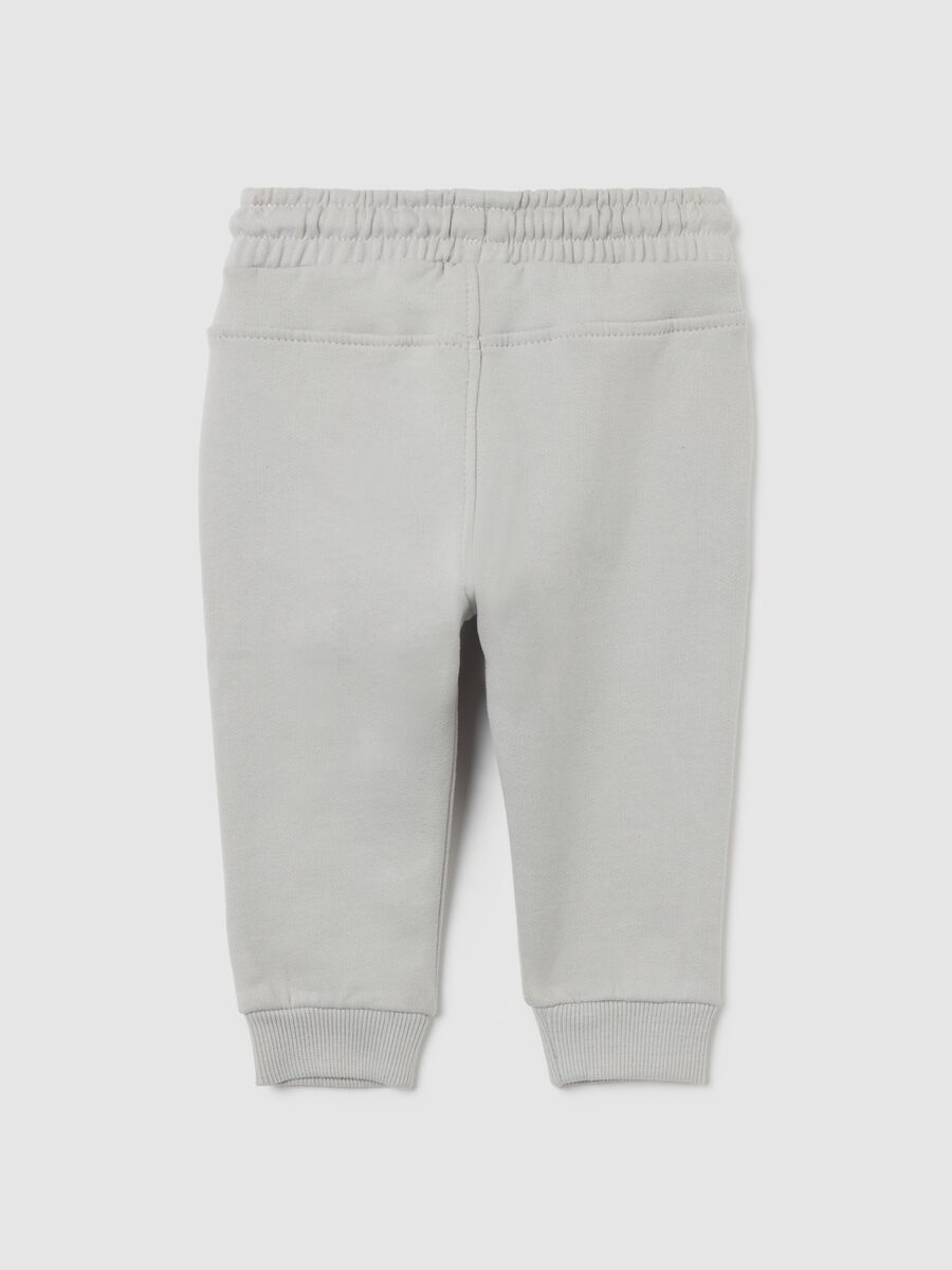 Children's grey pure cotton trousers regular fit_1