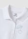 Girls' regular fit pure cotton white polo with cherry_3