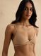 Beige microfibre triangle bra_0