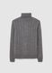 Grey turtleneck regular fit with jacquard pattern_4