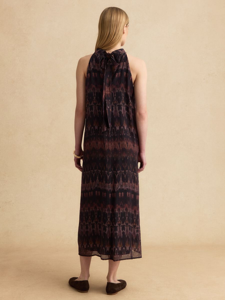 Langes Maxikleid in Violett aus Lyocell-Mix_3