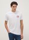 T-shirt branco de algod&atilde;o puro regular fit com gr&aacute;fico_0