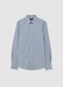 Blue pure cotton shirt regular fit_4