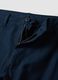 Blaue Cargo-Hose in Leinen-Baumwoll-Mix, Regular Fit_5