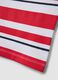 Boys' white vest with red stripes in pure cotton, regular fit_3