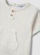 Blue and white pure cotton baby romper_3