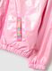 Casaco rosa com brilho e capuz para meninas, ajuste regular_3