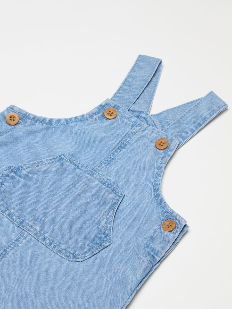 Denim dungarees with pocket_2