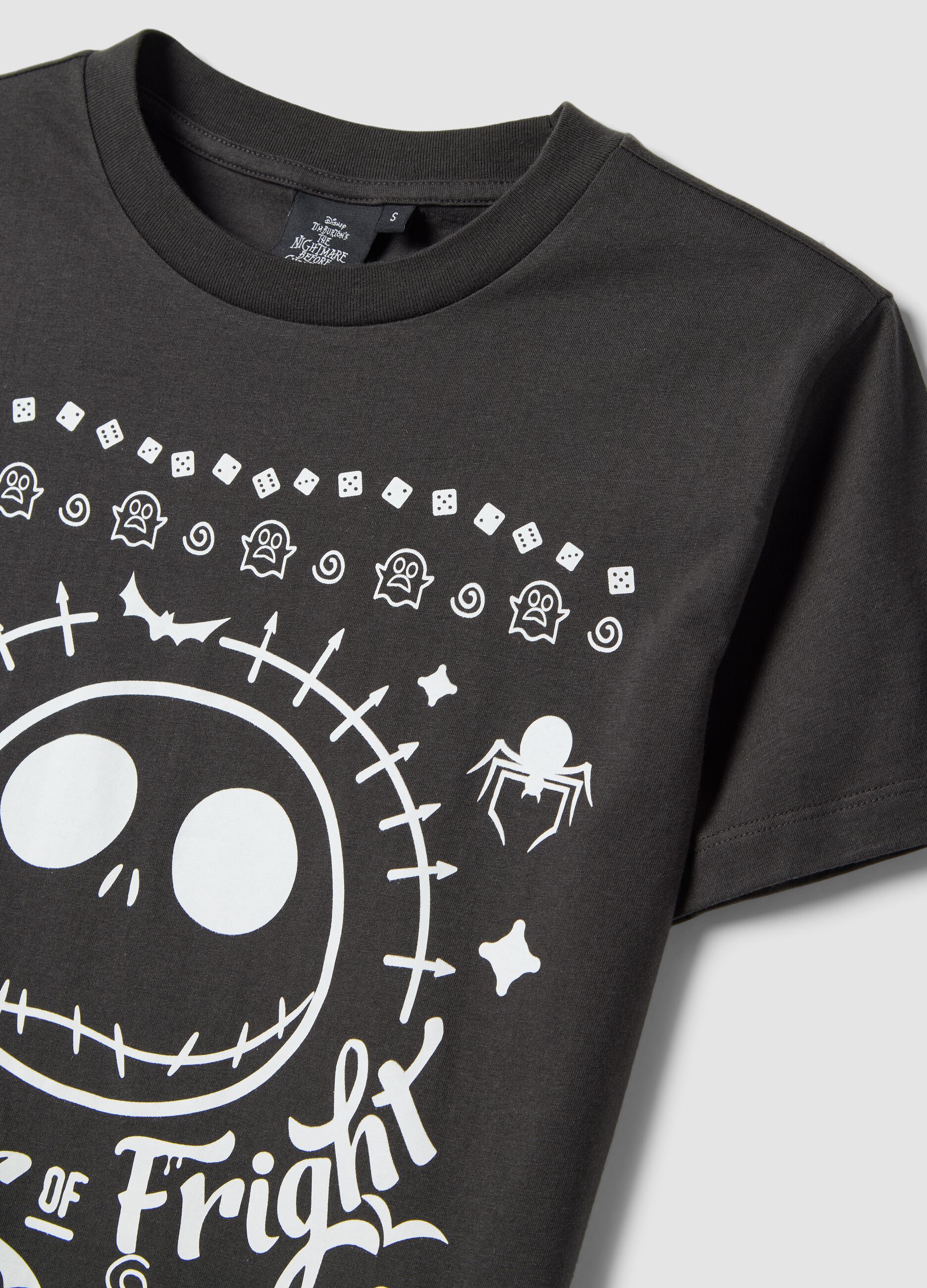 Black pure cotton Nightmare Before Christmas T-shirt
