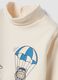 Beige organic cotton roll-neck top_2