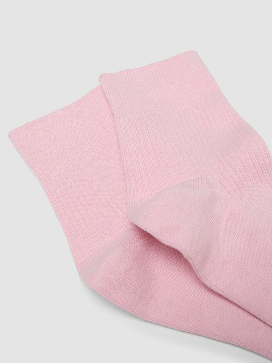 Rosa Sneakersocken aus Stretch-Baumwolle_1