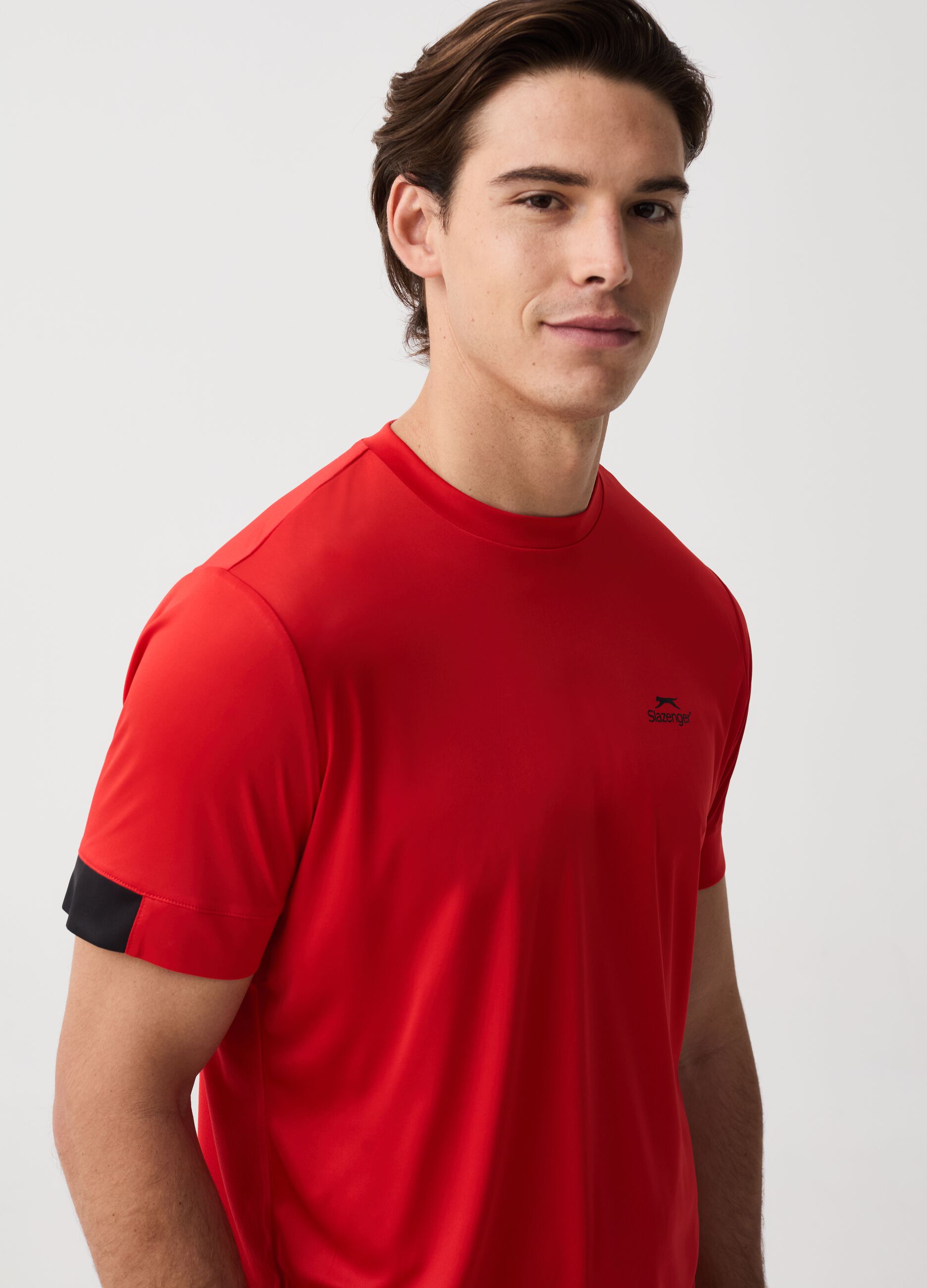Camiseta de tenis secado rápido con estampado Slazenger