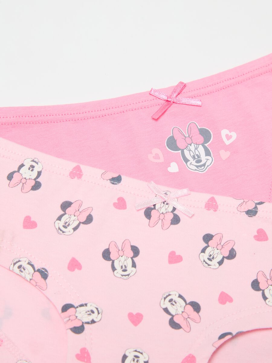 Two-pack organic cotton French knickers with Minnie Mouse print_2