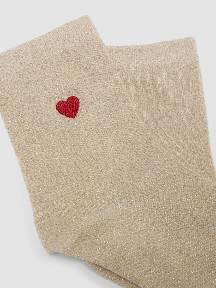 Calzini beige in cotone organico_2