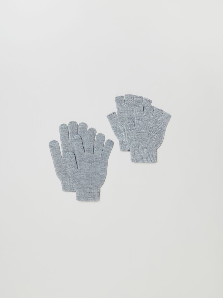 Pack dos guantes de punto elástico_0