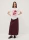 T-shirt bianca in puro cotone con girocollo e stampa floreale regular fit_2