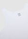 White mercerised pure cotton crew-neck vest_1