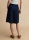 Wide leg pure cotton blue shorts_2