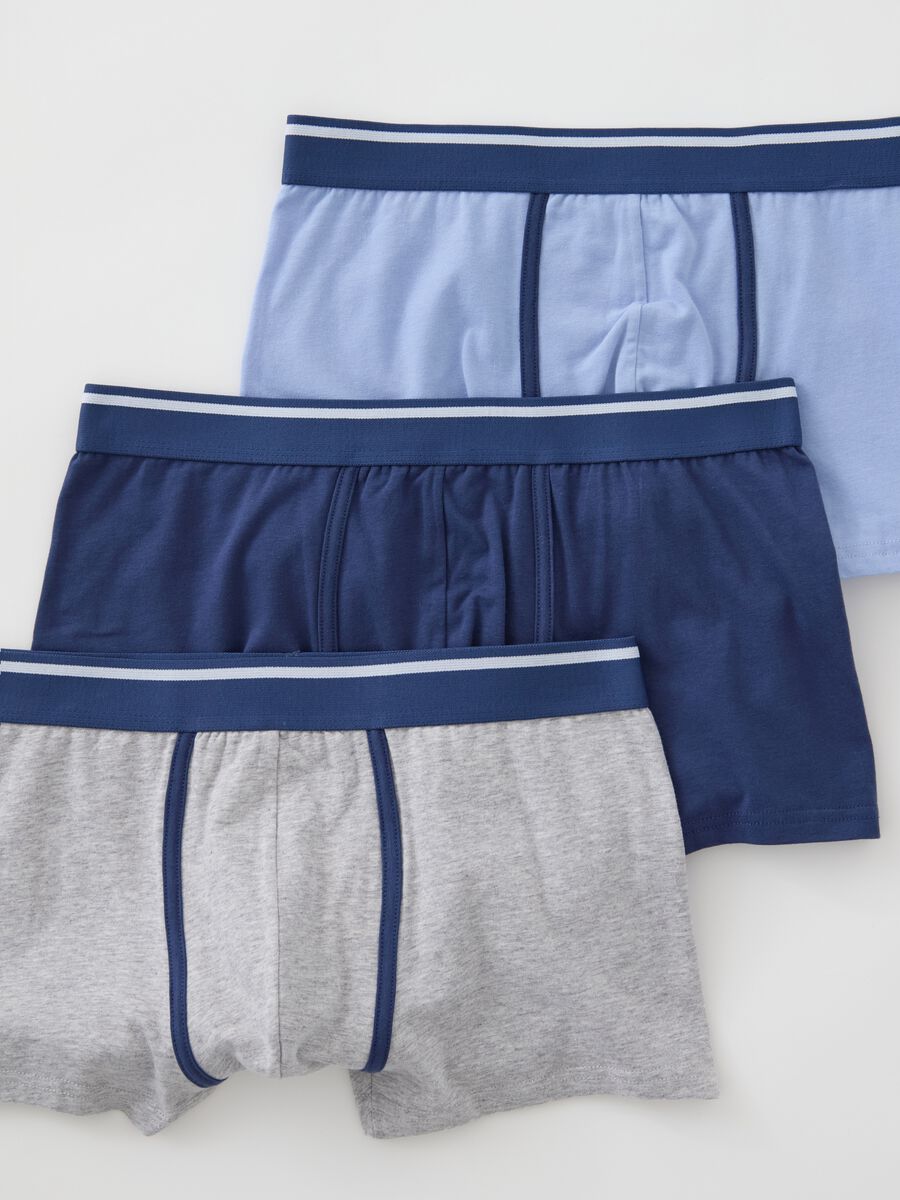Three-pair pack boxer shorts with striped trim_3