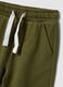 Green pure cotton jogger trousers with car print for boys_2