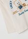 Children's beige pure cotton t-shirt with print_3