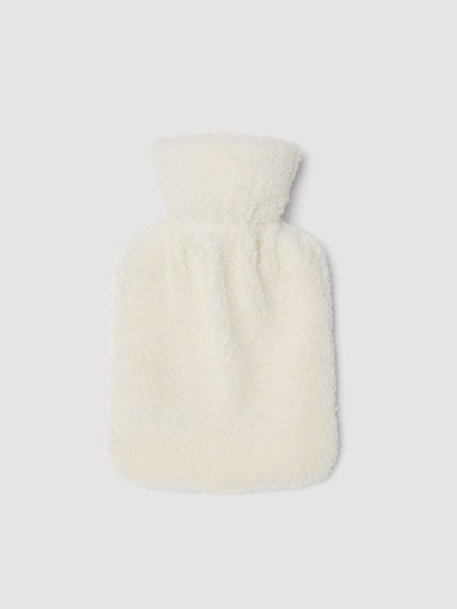 White hot water bottle with Christmas embroidery_1