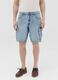 Cargo Bermuda shorts in denim_1