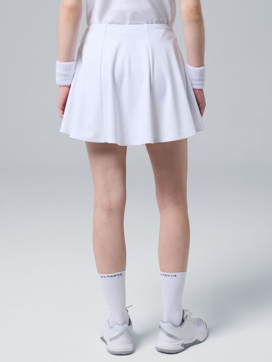 Wei&szlig;er Sportrock ALTAVIA COURT aus elastischem Funktionsmaterial mit integrierter Shorts_2