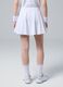 White ALTAVIA COURT sports skirt in stretch technical fabric with integrated shorts_2