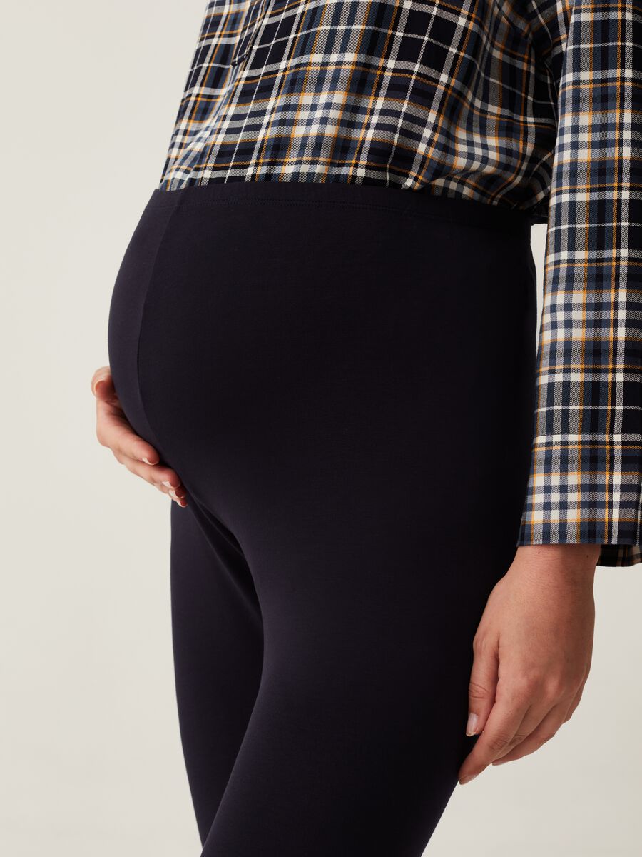Maternity leggings in stretch viscose_4