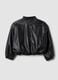 Giubbotto nero con zip regular fit per bambina_5