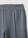 Grey wide leg trousers in stretch modal blend_5
