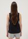 Black pure cotton tank top_3