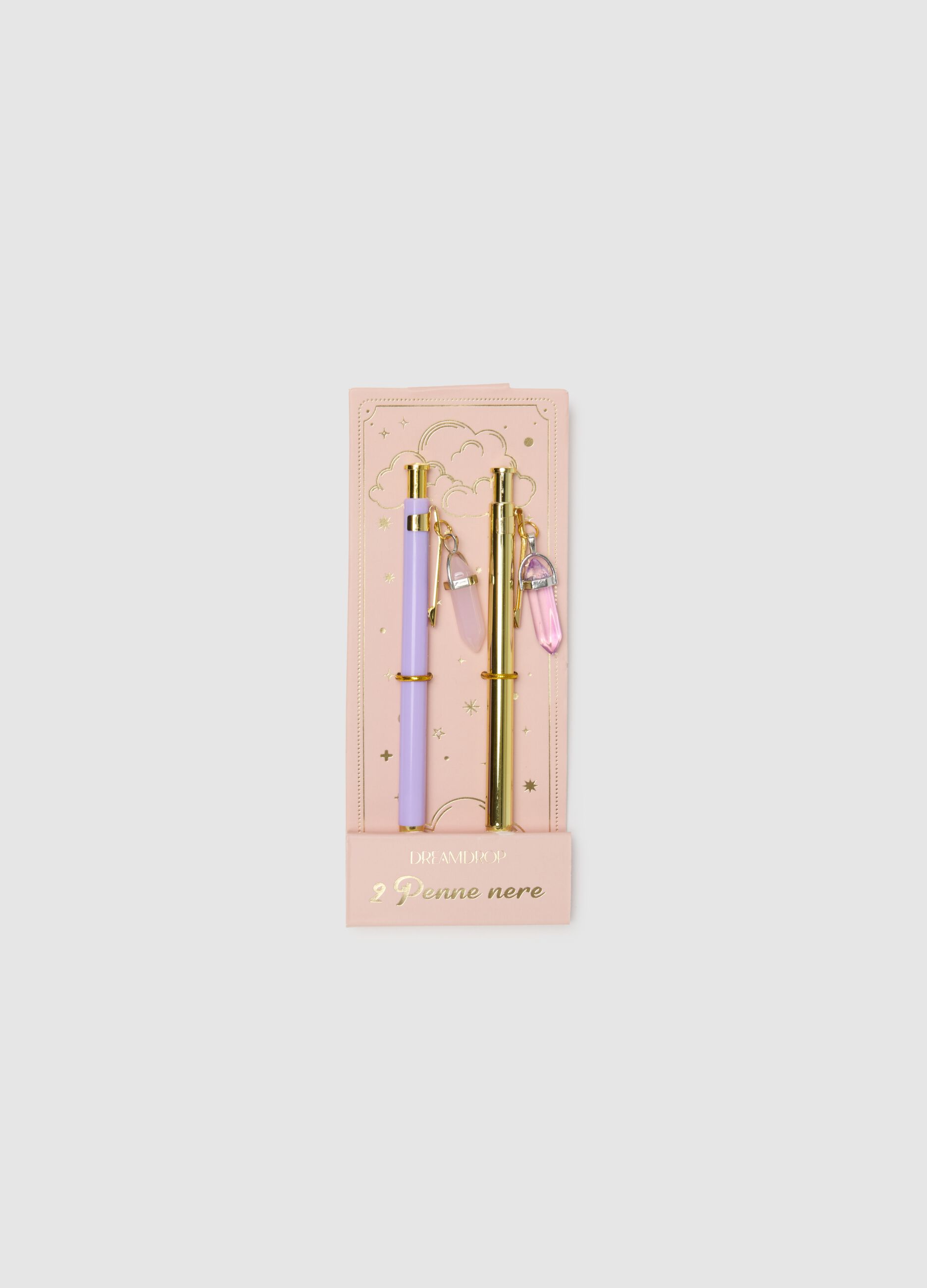 Purple Pen Set with Charm