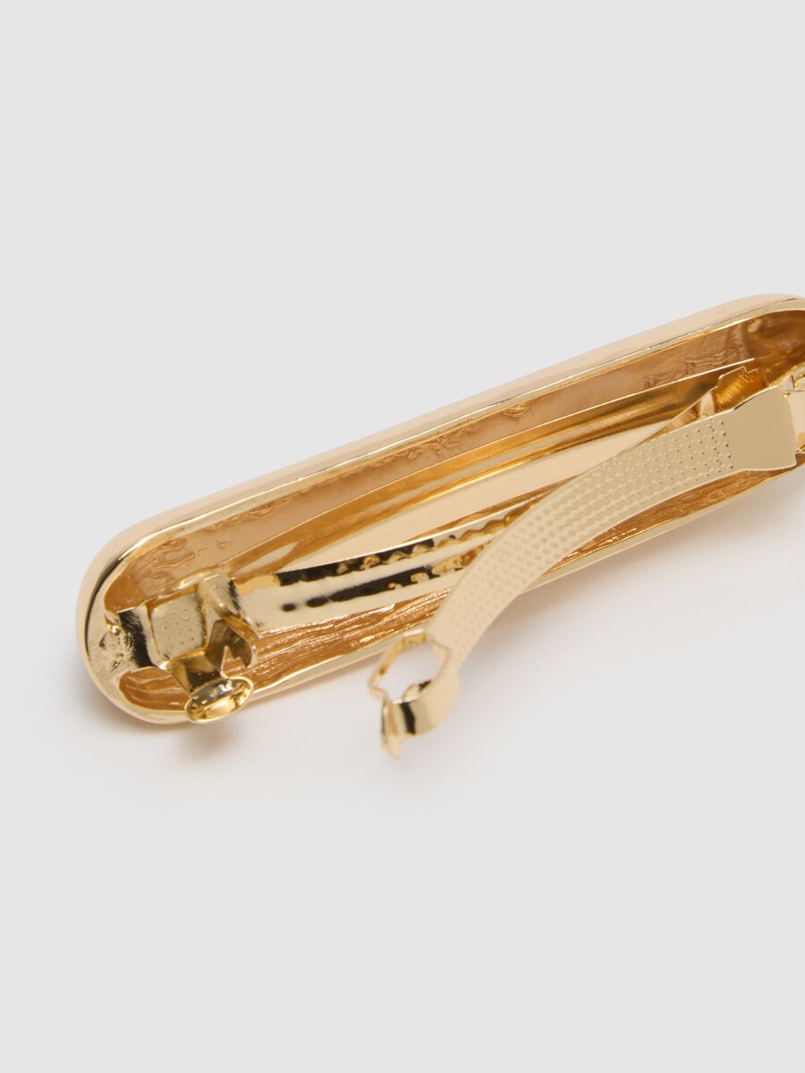 Elegant gold-coloured zinc hair clip_1