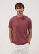 T-shirt rossa in puro cotone mercerizzato slim fit_2