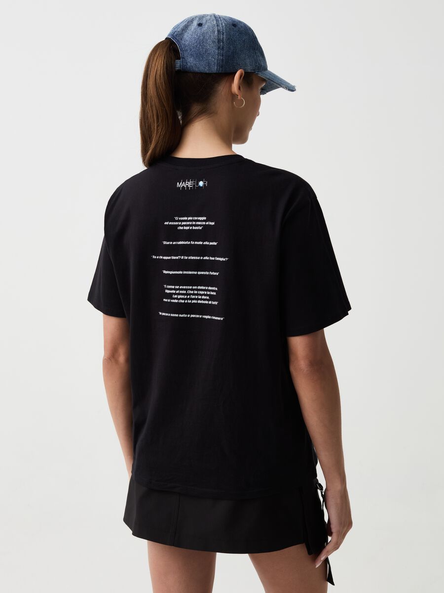 T-shirt oversize con stampa B.ANGEL X MARE FUORI_2