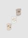 Pack de 3 meias curtas multicolor em mistura de algod&atilde;o org&acirc;nico para beb&eacute; e crian&ccedil;a_0
