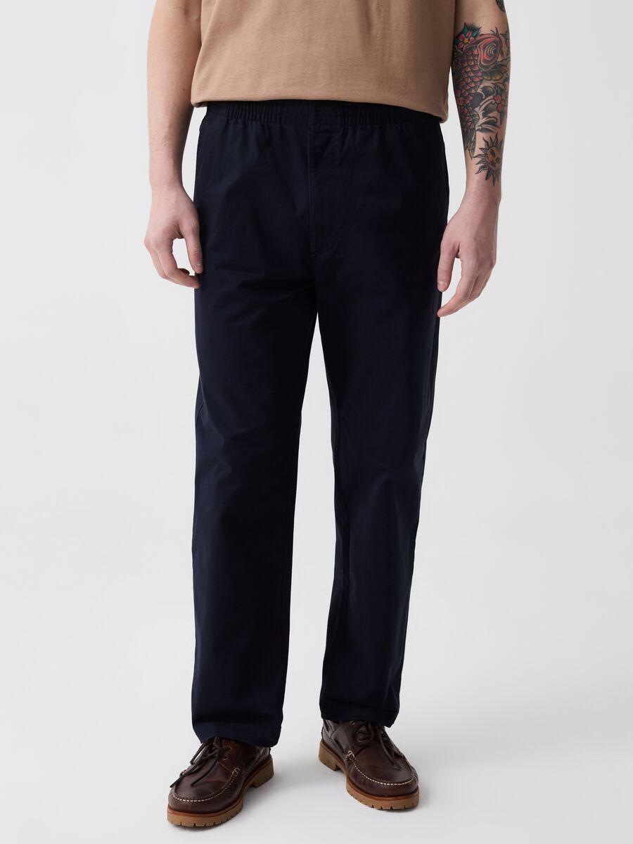 Relaxed-fit chino jogger trousers_1