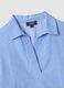 Blau gestreifter Kaftan aus reiner Baumwolle_1