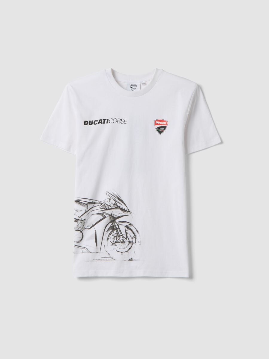 Wei&szlig;es Jungen-T-Shirt mit kurzen &Auml;rmeln aus Baumwollmischung, Relaxed Fit_3