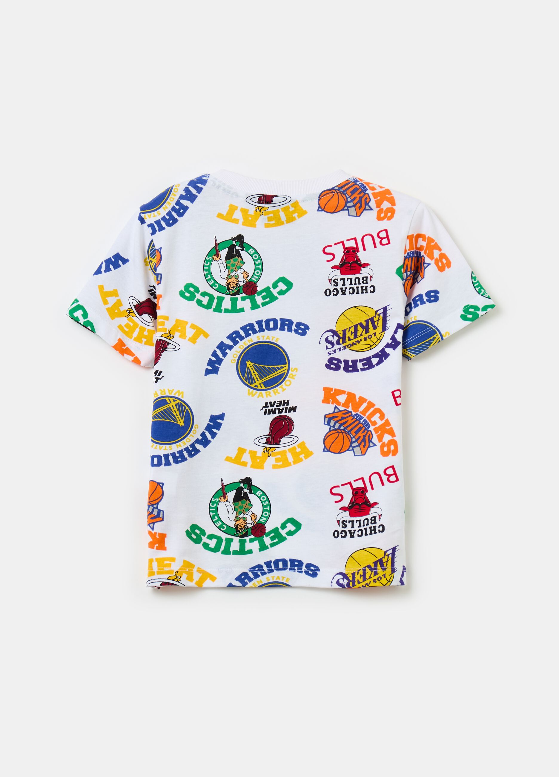 T-shirt in cotone con stampa NBA
