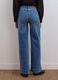 Blue wide-leg stretch cotton jeans_2