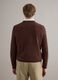 Brown pure cotton crew neck sweater regular fit_3