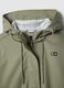 Green waterproof hooded jacket regular fit_1