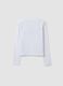 Wei&szlig;es T-Shirt aus reiner Baumwolle mit Rundhalsausschnitt und B&auml;ren-Print f&uuml;r M&auml;dchen_5