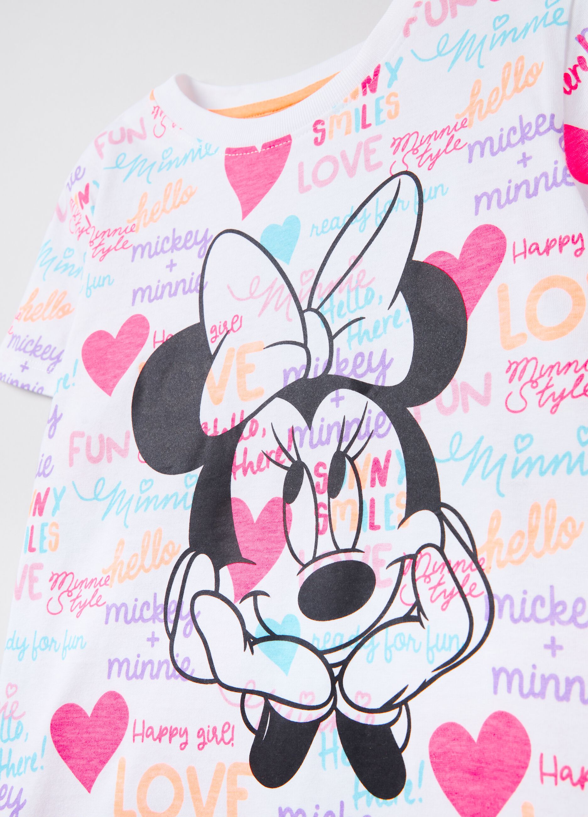 Camiseta de algodón con estampado Disney Minnie
